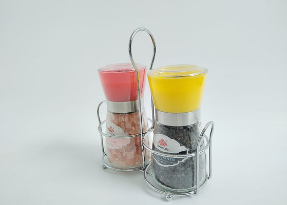 comprar utensílios de cozinha personalizáveis moedor de sal e pimenta com conjunto de porta de aço inoxidável online manufacture