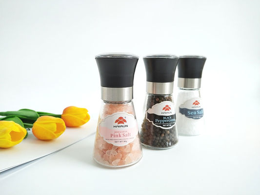 Mua Ceramic Core Pepper Mill Glass Bottle Máy nghiền muối gia vị bằng tay / Máy nghiền muối và tiêu bằng tay online manufacture