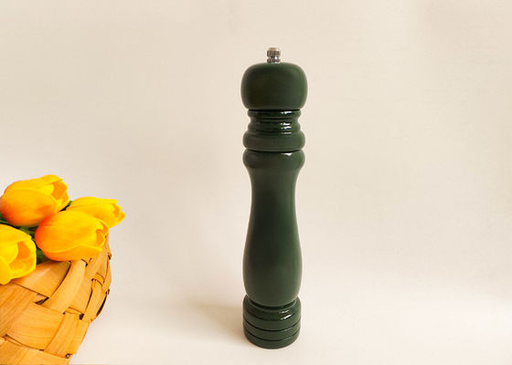 kopen Rubber Hout Zout en Peper Grinder Spray Pu Glossy Verf Handleiding En Hervulbare Grinder online manufacture