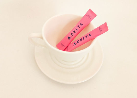 comprare Carta rosa avvolta con bastoncini di zucchero condimento pacchetti compagno di caffè online manufacture