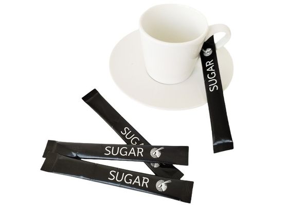 acheter Autocollant individuel enveloppé en sucre, emballage de sucre blanc certifié FDA online manufacture