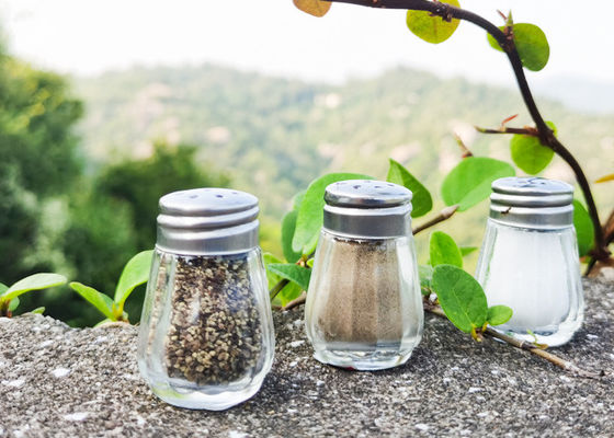 Beli Jumlah pesanan minimum yang dapat dinegosiasikan untuk Glass Salt and Pepper Shaker Set Perasa Meja online manufacture