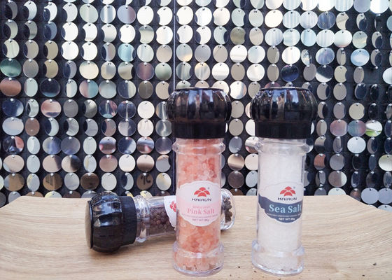 Beli Modern Food Grade 100ml Plastik garam dan lada penggiling garam laut pabrik Simple Clear PS botol online manufacture