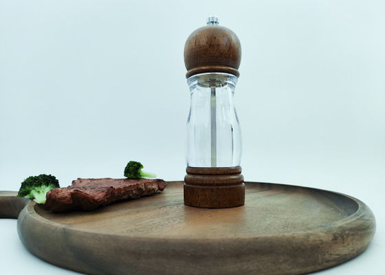 kopen Acryl en hout zoutpeper molen molen spijzer zout en peper molen set online manufacture