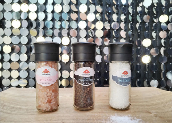 購入 セラミックコア 90ml プラスチック蓋 塩と胡?? グラスボトル 香辛料 補充可能 耐久性 磨機 online manufacture