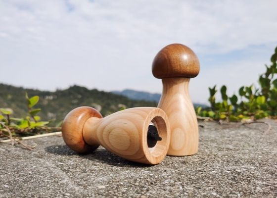 購入 176g キノコデザイン 調節可能な塩とペッパー磨き機 online manufacture