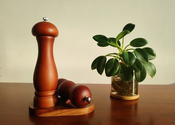 comprar Colunas romanas ajustáveis Conjunto de moinho de madeira clássico de moedor de sal e pimenta Conjunto de temperos finos online manufacture