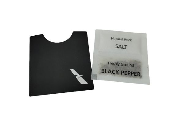 Salt Pepper Sachet In Wrapper , Salt Pepper Twin Pack Wrapped Coated