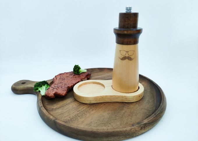 Premium Ceramic Core Grinder Solid Wood Adjustable Salt And Pepper Mill 0